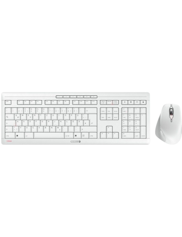 Cherry Stream Desktop Comfort Set, Kabellos Tastatur und Maus mit 2,4 GHz Technologie, CHERRY SX Scherentechnologie, AES-128 Ver