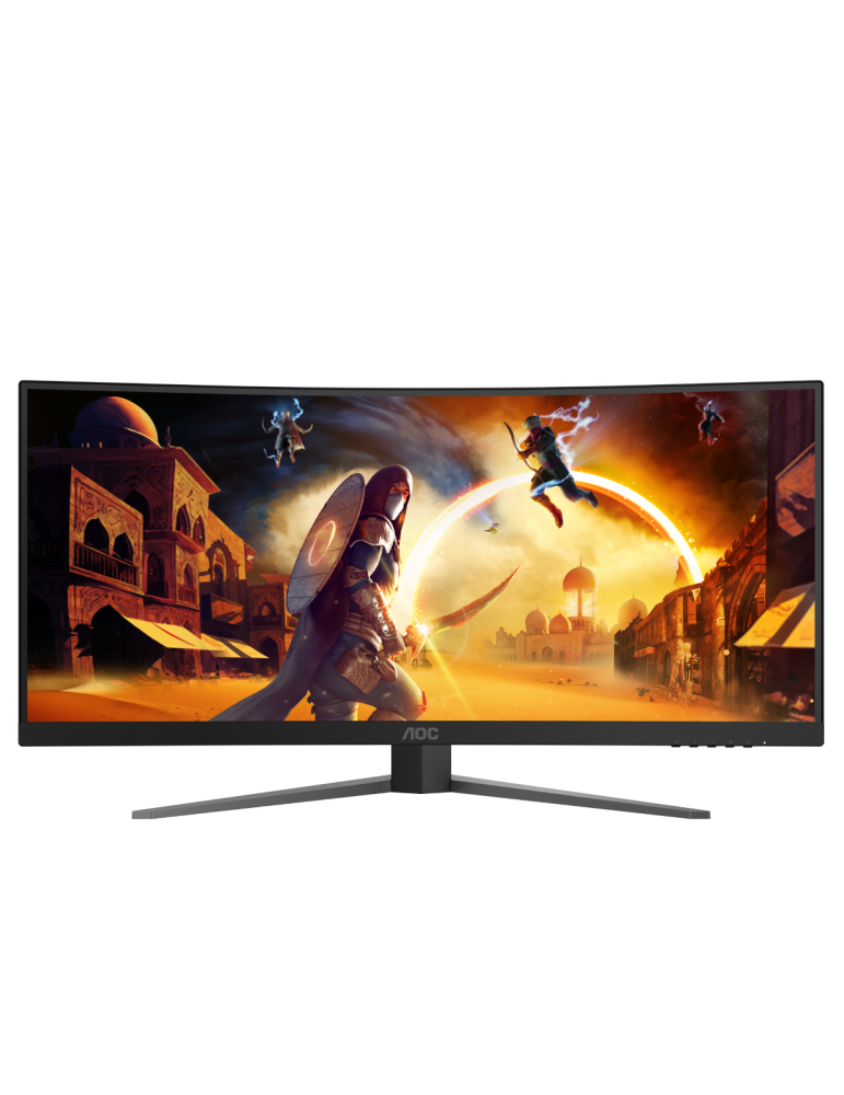 AOC CU34G4Z - 34 Zoll WQHD Curved Monitor, 240 Hz, FreeSync Prem, HDR400 (3440x1440, 1ms GtG, 2x HDMI 2.1, 1x DisplayPort 1.4, U