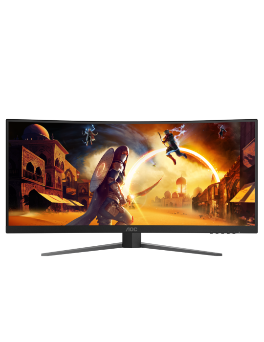 AOC CU34G4Z - 34 Zoll WQHD Curved Monitor, 240 Hz, FreeSync Prem, HDR400 (3440x1440, 1ms GtG, 2x HDMI 2.1, 1x DisplayPort 1.4, U