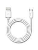PEDEA Daten- und Schnellladekabel USB-A/USB-C weiß, 1 Meter Länge, 480 Mbit/s Übertragungsrate