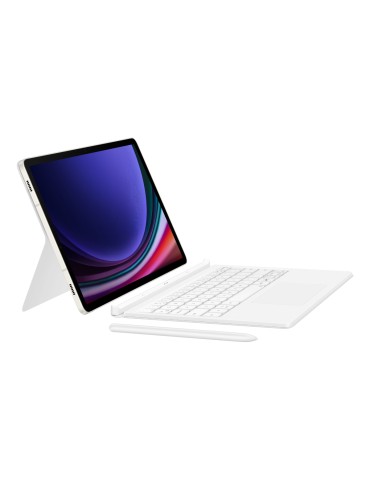 Samsung Book Cover Keyboard für Galaxy Tab S9/9 FE White