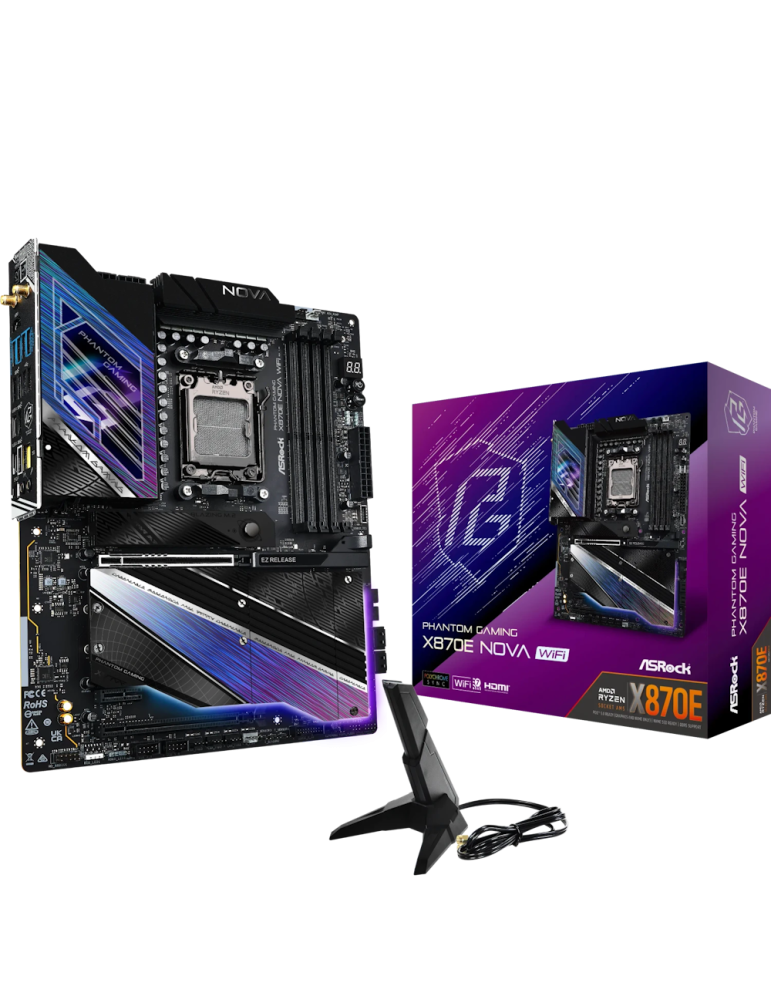 ASRock Phantom Gaming X870E Nova WiFi Mainboard