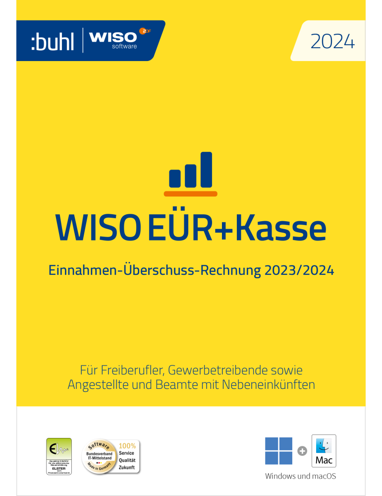 Buhl Data WISO EÜR+Kasse 2024 PC und Mac