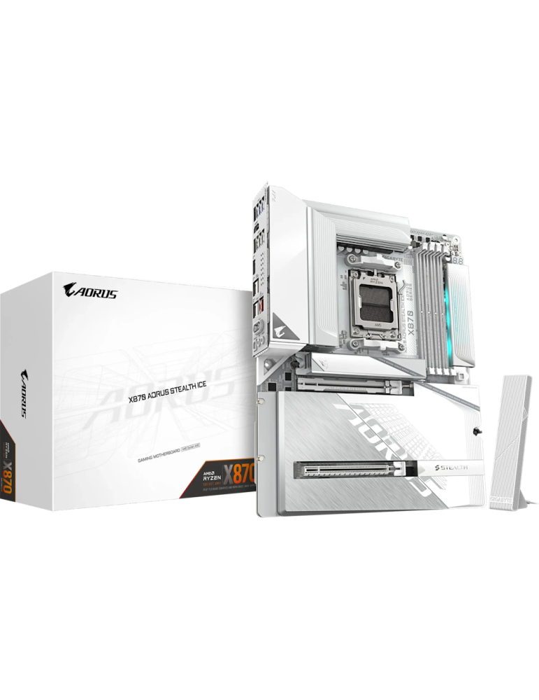 GIGABYTE X870 AORUS Stealth ICE Mainboard Sockel AM5