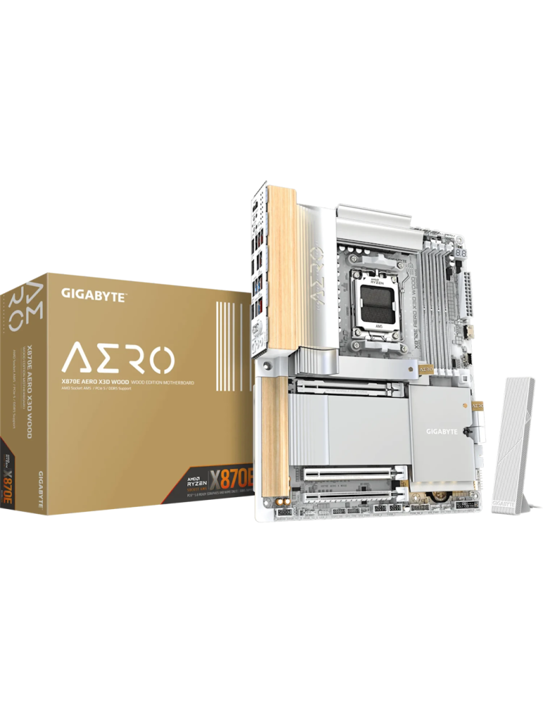 GIGABYTE X870E Aero X3D Wood Mainboard Sockel AM5