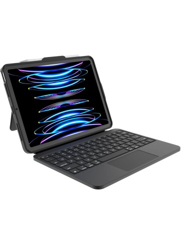 Deqster Tastaturhülle Prime Keyboard für iPad (10.Gen. / A16) Plug and GO über USB-C, Spritzwassergeschütztes Design, 2x USB-C-A