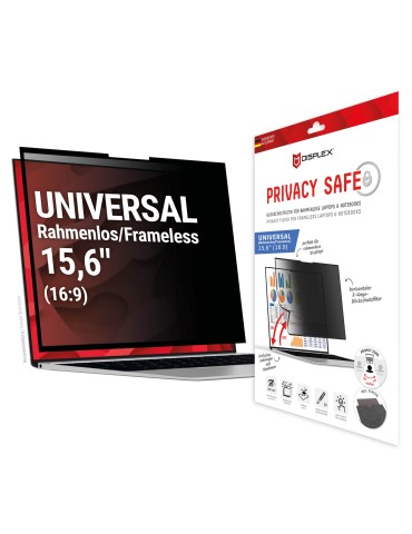 DISPLEX Privacy Safe Blickschutzfolie Uni (randlos) 15,6", 16:9