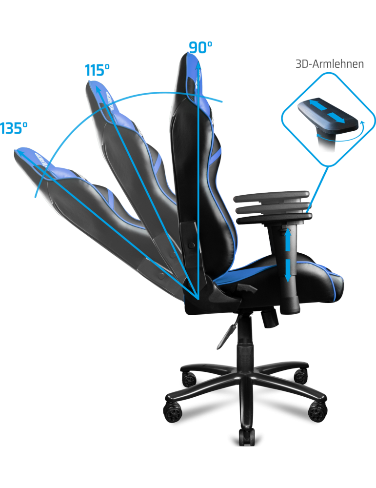 Gaming Stuhl ONE GAMING Chair Pro Blue