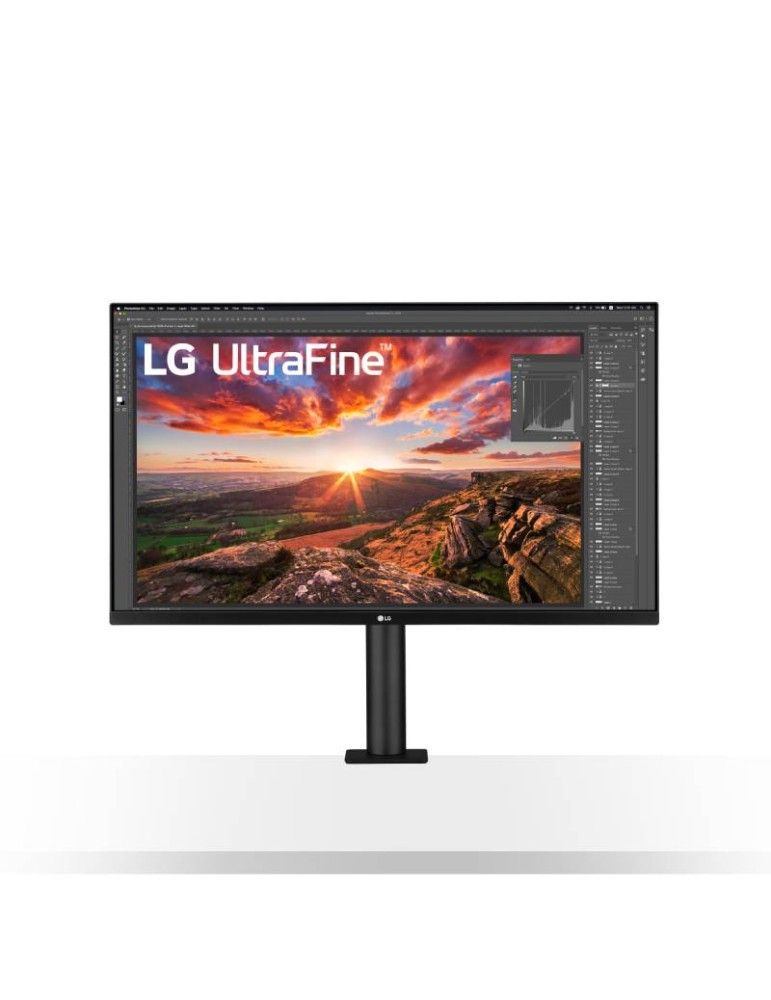 LG 32UN880K-B Ergo Monitor - 4K UHD-IPS, Pivot, Höhenverstellung - HDMI, DisplayPort 1.4, USB-C