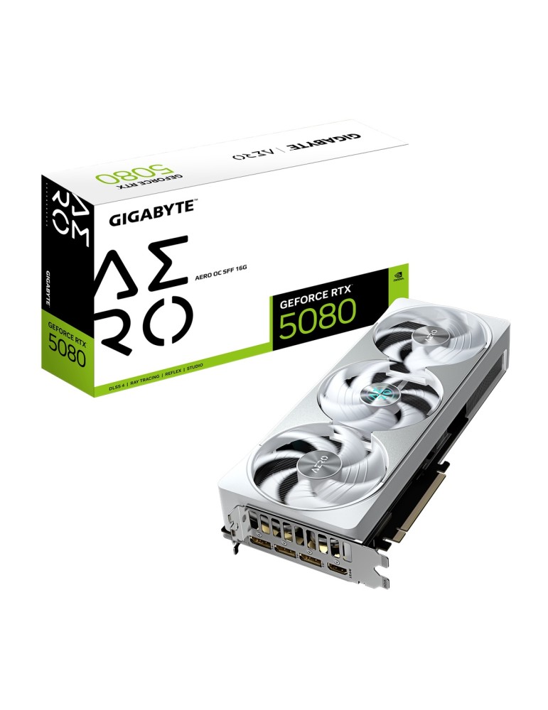 GIGABYTE GeForce RTX 5080 Aero OC SFF 16G - 16GB GDDR7, 2x HDMI, 3x DP