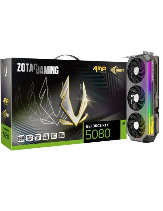 ZOTAC GAMING GeForce RTX 5080 AMP EXTREME INFINITY - 16GB GDDR7, HDMI, 3x DP