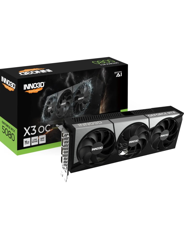 INNO3D GeForce RTX 5080 X3 OC - 16GB GDDR7, HDMI, 3x DP