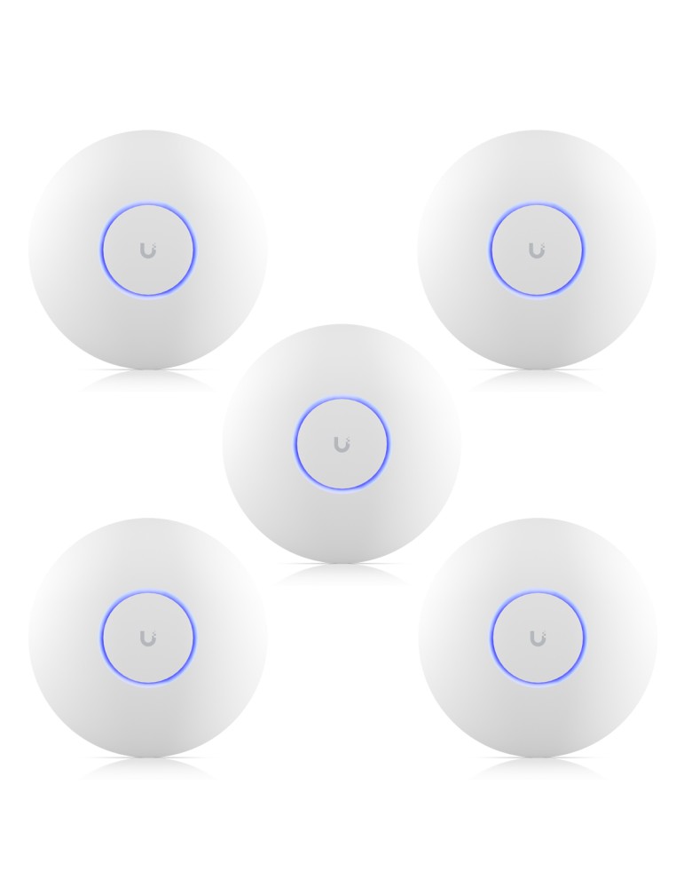 Ubiquiti U7 Pro WiFi 7 Access Point 5er Pack BE9300 Triband, 1x 2.5G RJ45, 140m² Abdeckung