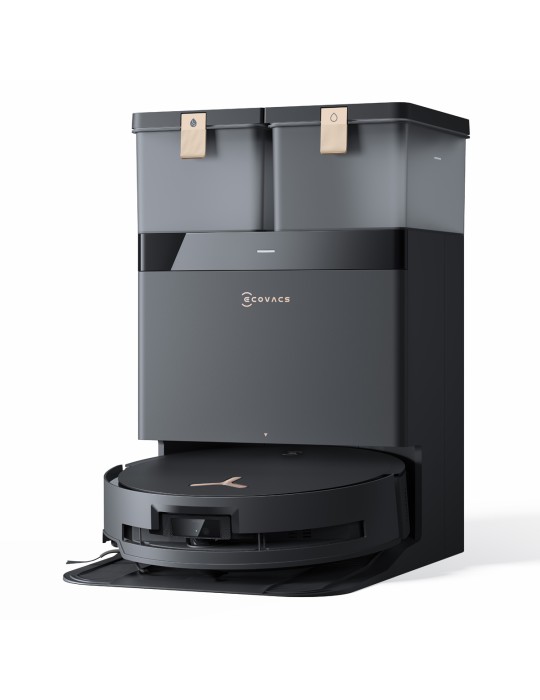 ECOVACS DEEBOT X8 PRO OMNI Schwarz Saug-Wisch-Roboter mit Reinigungsstation