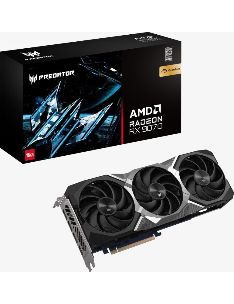 Acer Predator BiFrost AMD Radeon RX 9070 16G OC - 16GB GDDR6, 1x HDMI, 3x DP
