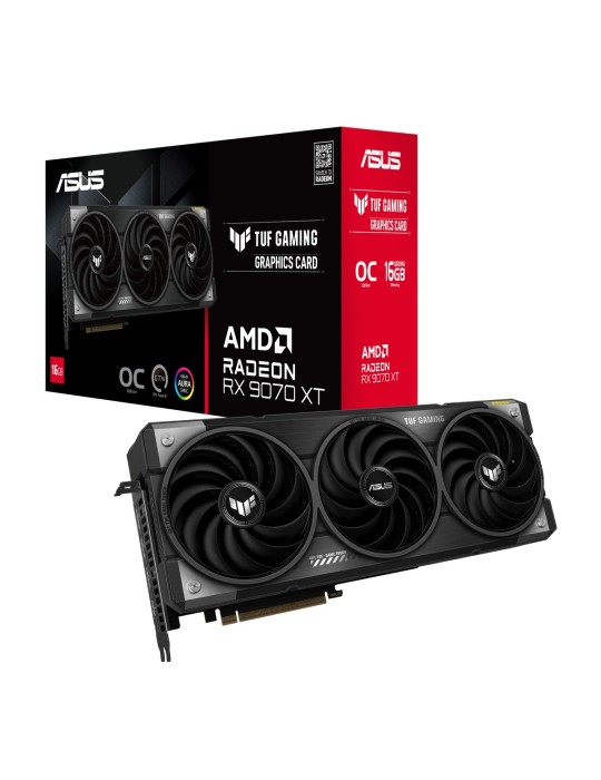 Asus TUF Radeon RX 9070 XT 16GB Grafikkarte - 16GB GDDR6, HDMI, 3x DP