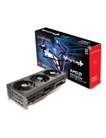 SAPPHIRE NITRO+ AMD RADEON RX 9070 XT GAMING OC Grafikkarte - 16GB GDDR6, 2x HDMI, 2x DP