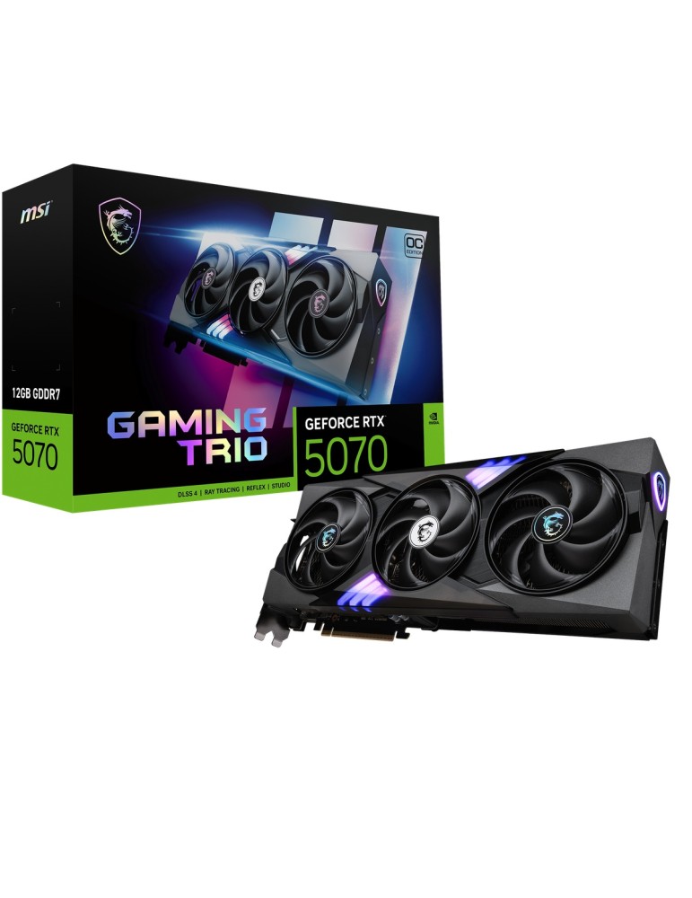 MSI GeForce RTX 5070 12G GAMING TRIO OC - 12GB GDDR7, HDMI, 3x DP