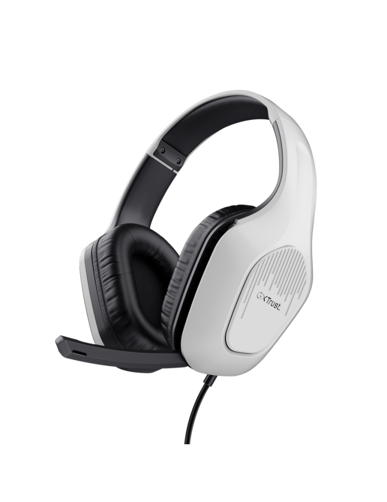 Trust Gaming GXT415W ZIROX Headset weiß federleichtes. ohrumschließendes Gaming-Headset für Konsolen, weiß
