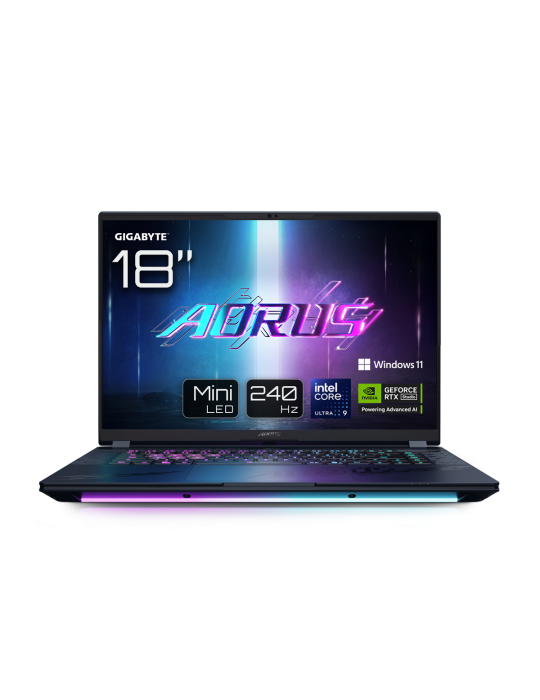 GIGABYTE AORUS MASTER 18 BZHC6DED42SP - 18" QHD+ MiniLED 240 Hz Display, Intel Core Ultra 9 275HX, 64GB RAM, 4TB SSD, NVIDIA GeF