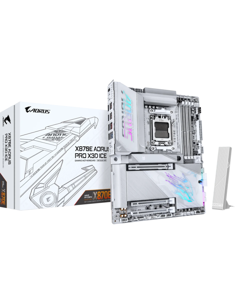 GIGABYTE X870E AORUS Pro X3D ICE Mainboard Sockel AM5