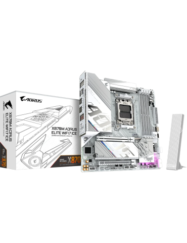 GIGABYTE X870M AORUS Elite WIFI7 ICE Mainboard Sockel AM5