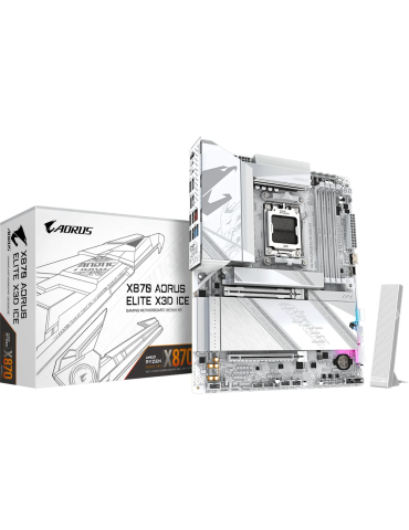 GIGABYTE X870 AORUS Elite X3D ICE Mainboard Sockel AM5