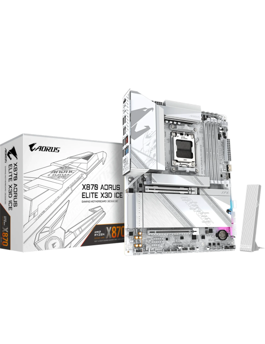 GIGABYTE X870 AORUS Elite X3D ICE Mainboard Sockel AM5