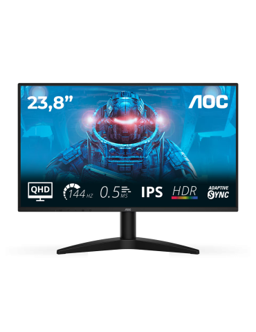 AOC Q24B36X 24 Zoll - QHD Gaming Monitor IPS Panel, QHD, 144 Hz, 4 ms, HDR10, HDMI, DP
