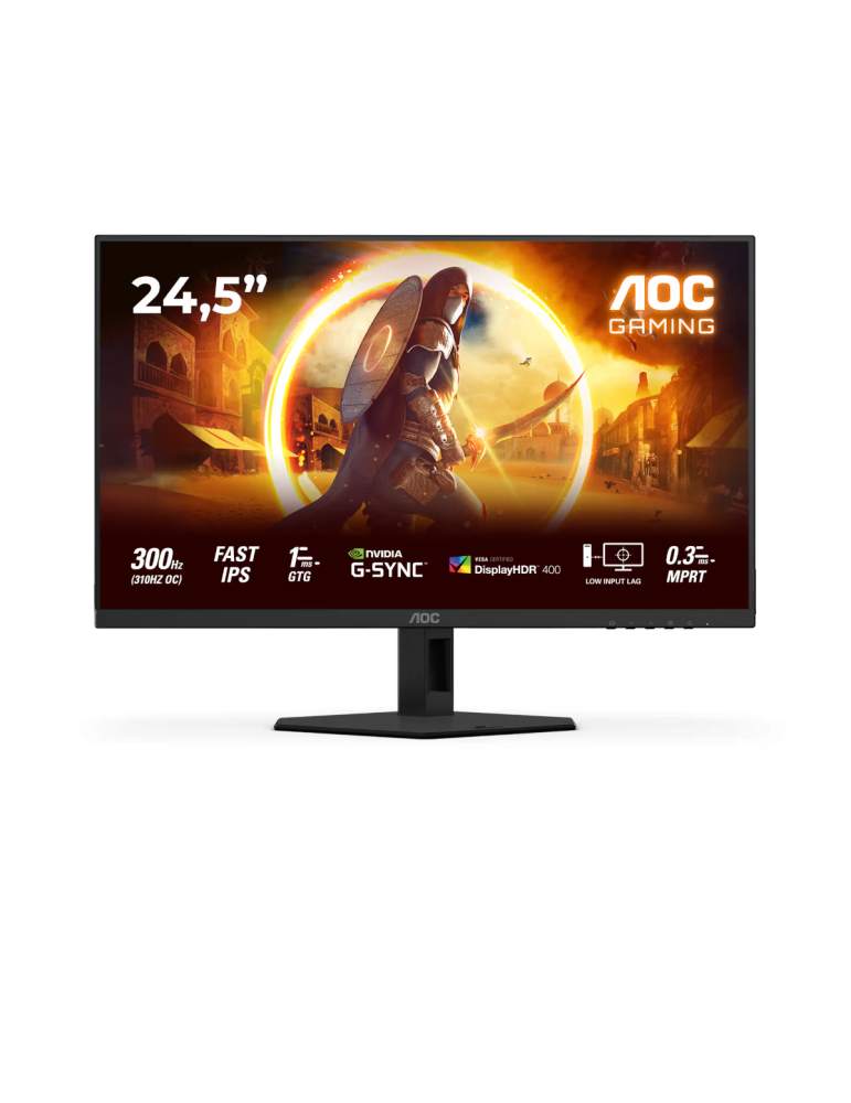 AOC 25G4SRE 25 Zoll -Gaming Monitor Fast IPS Panel, FHD, 310 Hz, 1 ms, HDR400, HDMI, DP