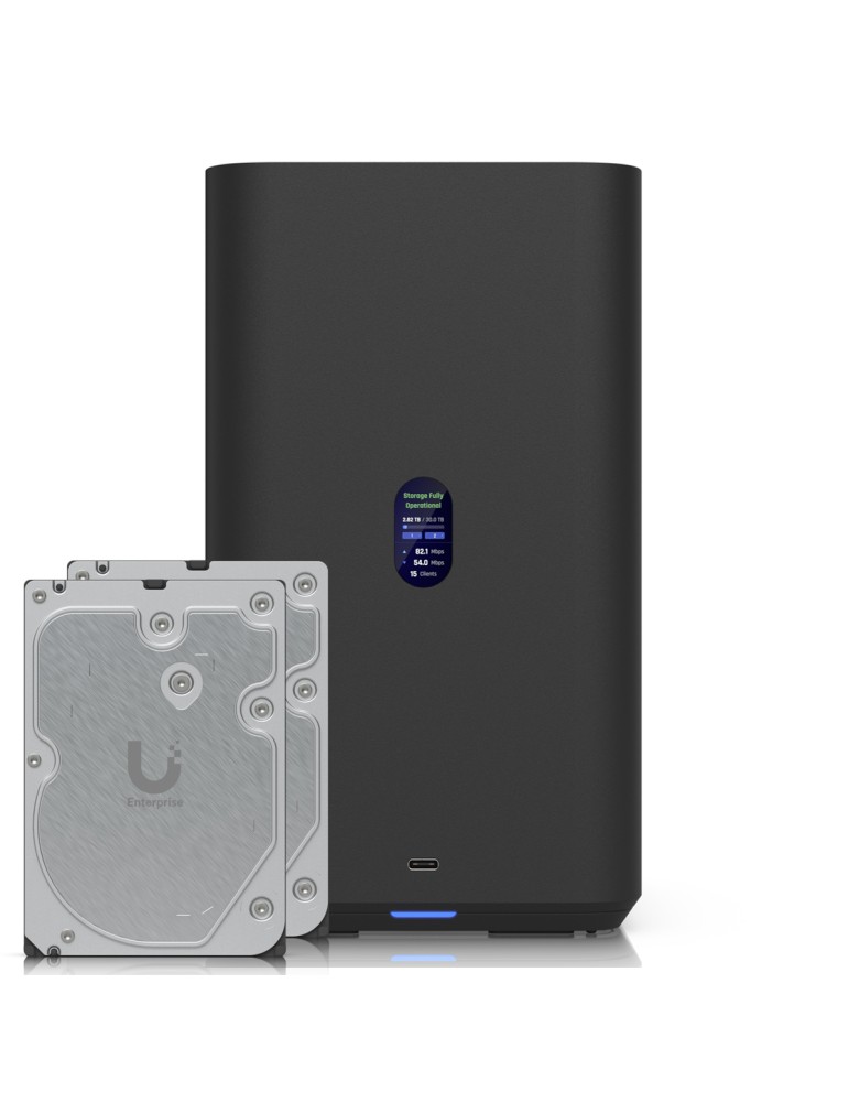 Ubiquiti UNAS 2 Schwarz 16TB Enterprise HDD NAS-Bundle NAS inkl. 2x 8TB Ubiquiti 3.5 Zoll Enterprise Festplatte