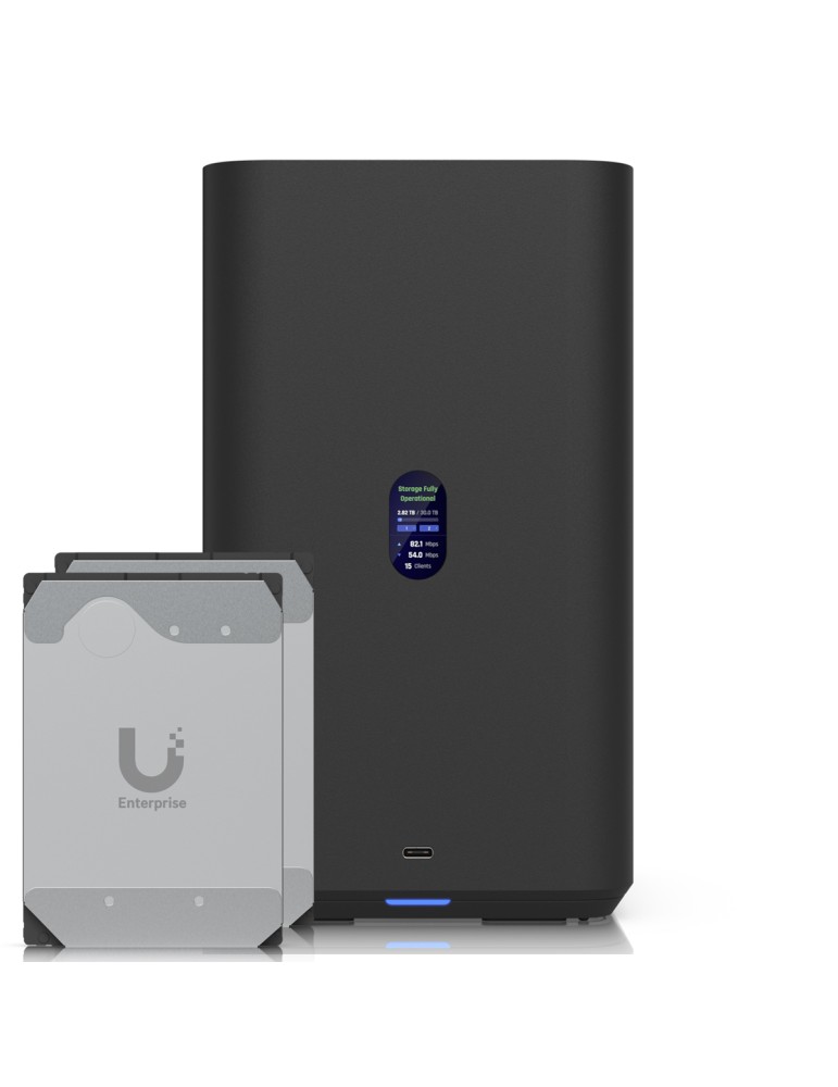 Ubiquiti UNAS 2 Schwarz 32TB Enterprise HDD NAS-Bundle NAS inkl. 2x 16TB Ubiquiti 3.5 Zoll Enterprise Festplatte