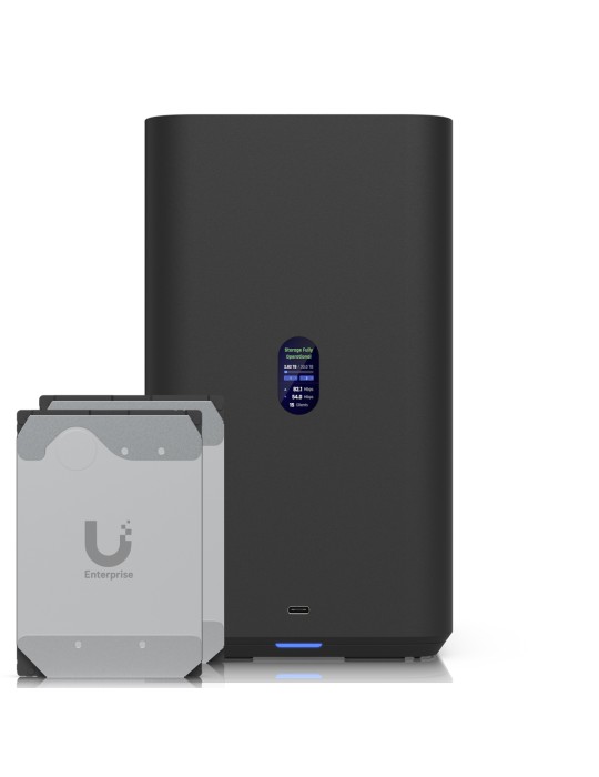 Ubiquiti UNAS 2 Schwarz 32TB Enterprise HDD NAS-Bundle NAS inkl. 2x 16TB Ubiquiti 3.5 Zoll Enterprise Festplatte