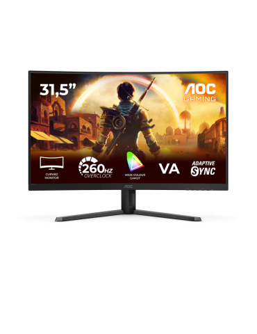 AOC C32G42ZE 32 Zoll - Curved Gaming Monitor VA Panel, FHD, 240 Hz, 0,5 ms, HDR10, HDMI, DP