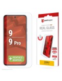 DISPLEX Panzerglas 2D/ Clear (10H) für Google Pixel 9/9 Pro Eco-Montagerahmen, Tempered Glas, kratzer-resistente Schutzfolie, hü