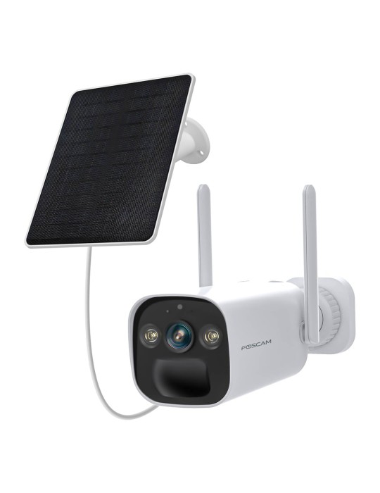 Foscam BP4 WLAN Überwachungskamera inkl. Solarpanel 4MP (2560x1440), Akku-/Solarbetrieb, Nachtsicht in Farbe