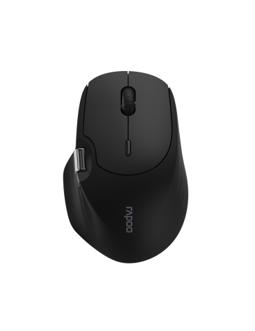 Rapoo Kabellose Multi-Mode-Maus "MT560", Schwarz Bluetooth, kabellos (Dongle), hochauflösender 4000 Dpi-Sensor, Bis zu 10 m Reic