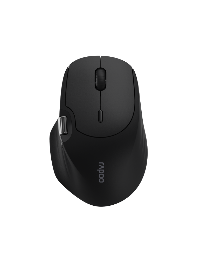 Rapoo Kabellose Multi-Mode-Maus "MT560", Schwarz Bluetooth, kabellos (Dongle), hochauflösender 4000 Dpi-Sensor, Bis zu 10 m Reic