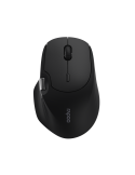 Rapoo Kabellose Multi-Mode-Maus "MT560", Schwarz Bluetooth, kabellos (Dongle), hochauflösender 4000 Dpi-Sensor, Bis zu 10 m Reic