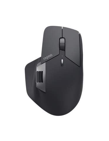 Rapoo Kabellose Multi-Mode-Maus "MT760L", Grauschwarz Bluetooth 4.0/5.0, kabellos (Dongle), hochauflösender 4000 Dpi-Sensor, Bis