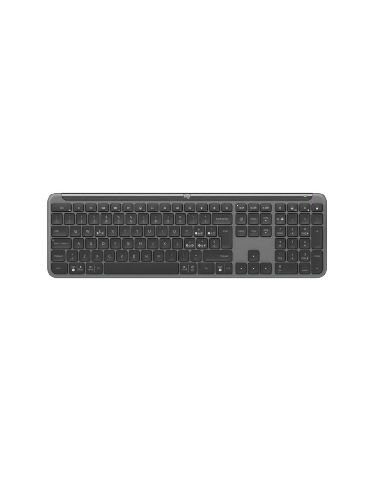 Logitech Signature Slim K950 Tastatur, Kabellos - Graphite Ultrakompaktes, schlankes Design, Komfortable, präzise Tastenanschläg