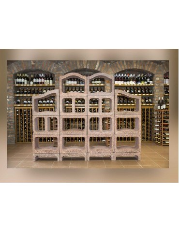 Weinlagerungs‑Set L Vinothek | Durisol Holzbeton Weinregal System | Shopvola