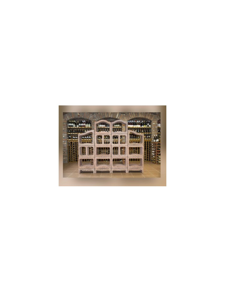 Weinlagerungs‑Set L Vinothek | Durisol Holzbeton Weinregal System | Shopvola