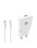 Nedis Netzladegerät 20W - GaN - PD3.0 Anzahl der Ausgänge: 1, USB-C, Lightning 8-Pin (Lose) Kabel