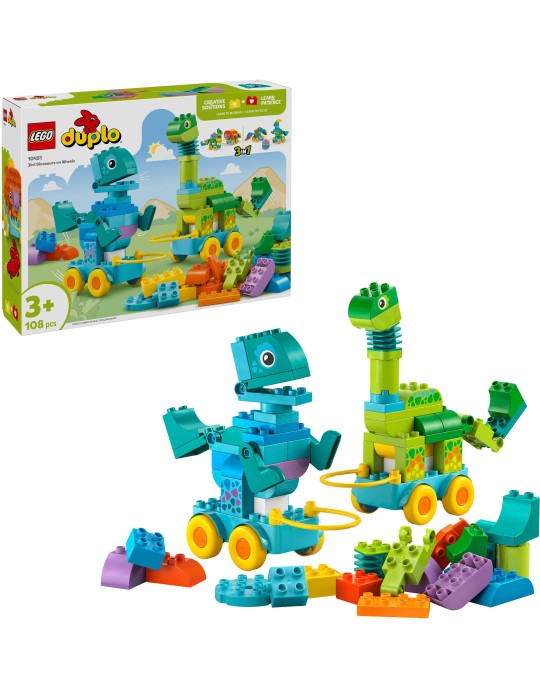 Duplo Dinos auf Rädern 3-in-1-Set
