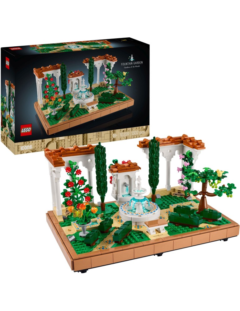 LEGO® Icons Springbrunnengarten
