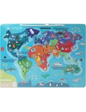 SMH Magnet-Tier Weltkarte 40x30cm