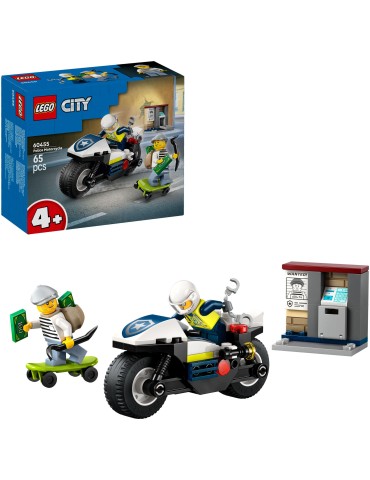City Verfolgungsjagd mit dem Polizeimoto
