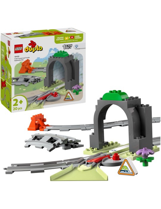 Duplo Eisenbahntunnel und Schienen – Erw