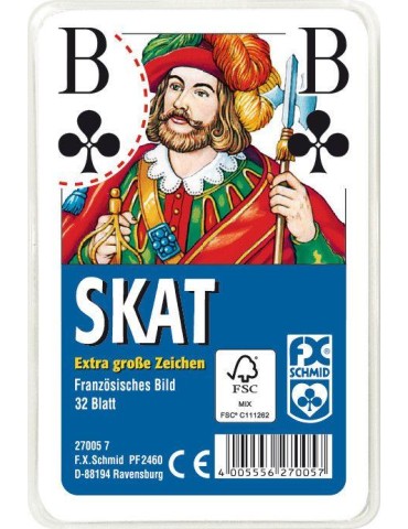Skat französisches Bild große Eckzeichen